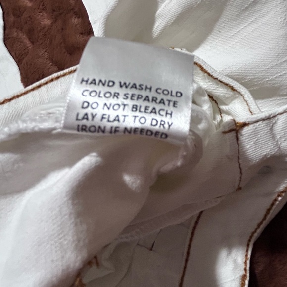 Wisteria Lane Size Large Women’s Off-White High-Waist Jeans. NWOT Wide-Leg Flare - Picture 5 of 5